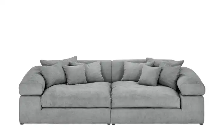 smart Big Sofa grau - Flachgewebe Lianea