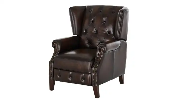 uno Relaxsessel aus Leder  Chesterfield