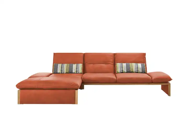 KOINOR Leder-Ecksofa mit Massivholzrahmen aus Wildeiche Humfrey