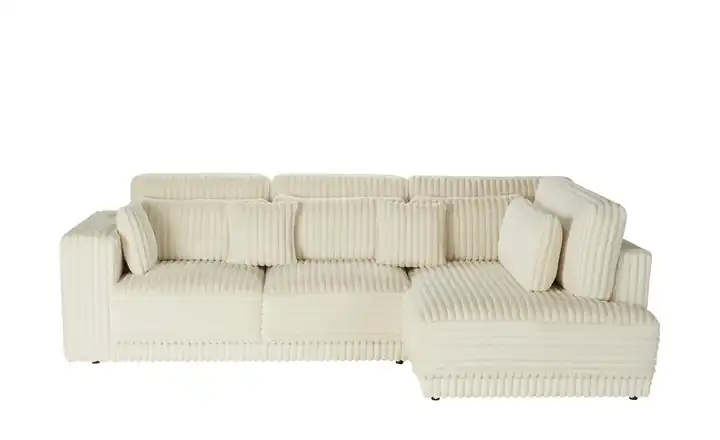  Ecksofa  in modernem Breitcord Torrino