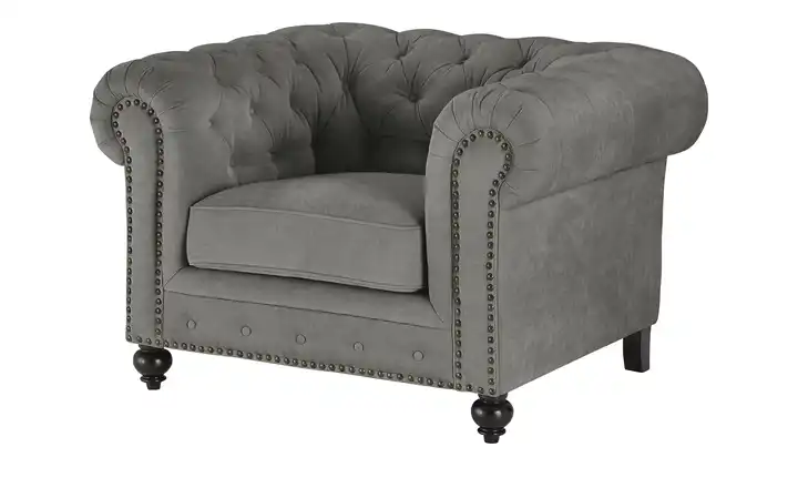 uno Sessel  Chesterfield Stoff