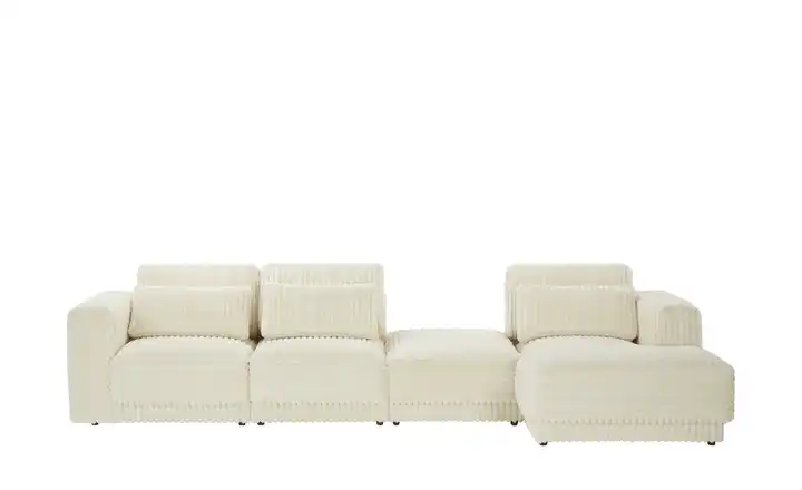  Ecksofa in modernem Breitcord Torrino