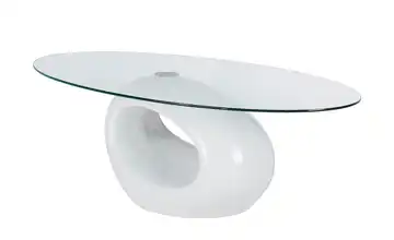  Couchtisch Glas oval 