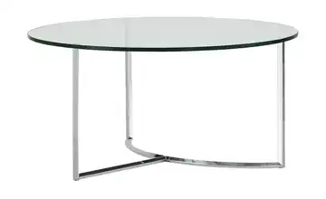 Couchtisch Hesel 36 cm transparent verchromt