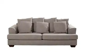 SOHO Großes Loungesofa braun - Webstoff Franka Webstoff Sand 3