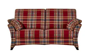 Sofa 2,5-sitzig rot/kariert - Webstoff Mikado