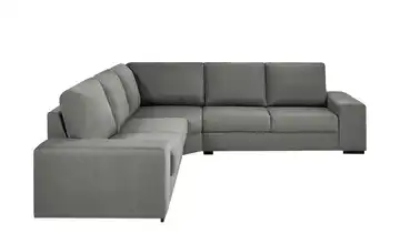 Ecksofa anthrazit - Webstoff Reneé