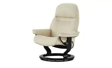 Stressless Relaxsessel mit Hocker creme - Leder Sunrise M