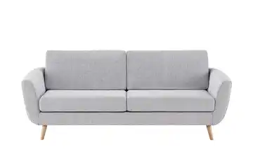 SOHO Sofa grau - Webstoff Smilla Silbergrau Flachgewebe 3