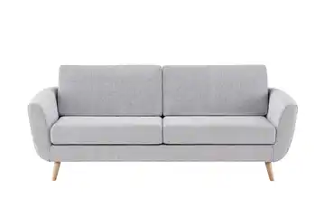 SOHO Sofa grau - Webstoff Smilla  Silbergrau Flachgewebe 3