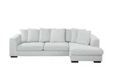 SOHO Ecksofa grau - Webstoff Paulina rechts Silbergrau