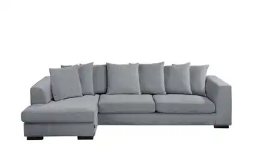 SOHO Ecksofa hellgrau - Webstoff Paulina links Hellgrau