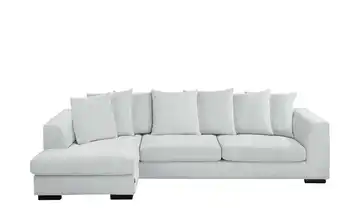 SOHO Ecksofa grau - Webstoff Paulina links Silbergrau