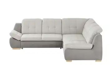 Ecksofa | Moccabraun / Dunkelbeige