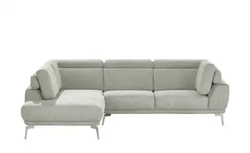 Ecksofa Sona Silbergrau links