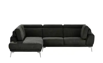 Ecksofa Sona links Schwarz