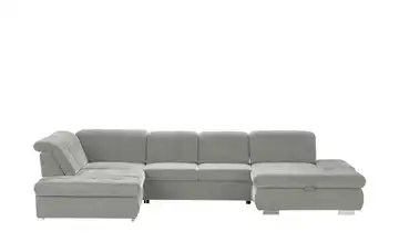 Lounge Collection Wohnlandschaft mit verschiedenen Funktionen Spencer Silbergrau links Erweiterte Funktion
