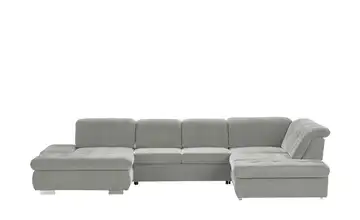 Lounge Collection Wohnlandschaft mit verschiedenen Funktionen Spencer rechts Silbergrau Grundfunktion