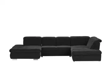 Lounge Collection Wohnlandschaft mit verschiedenen Funktionen Spencer rechts Schwarz Grundfunktion