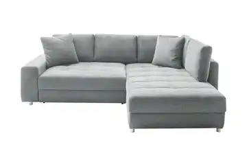 bobb Ecksofa Arissa de Luxe Hellgrau Webstoff rechts