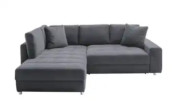 bobb Ecksofa Arissa de Luxe Anthrazit Webstoff links