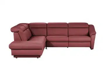 himolla Ecksofa Leder 9707 Rot links Erweiterte Funktion