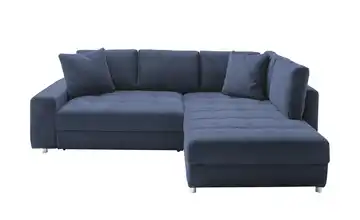 bobb Ecksofa Arissa de Luxe Blau Webstoff rechts