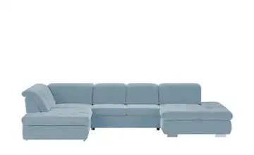 Lounge Collection Wohnlandschaft mit verschiedenen Funktionen Spencer links Hellblau Erweiterte Funktion