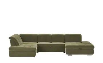 Lounge Collection Wohnlandschaft mit verschiedenen Funktionen Spencer links Olivgrün Erweiterte Funktion