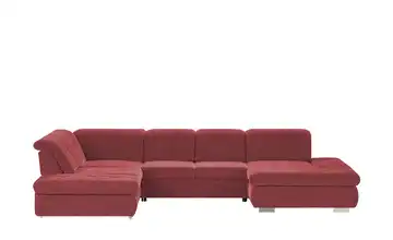 Lounge Collection Wohnlandschaft mit verschiedenen Funktionen Spencer links Rot Grundfunktion