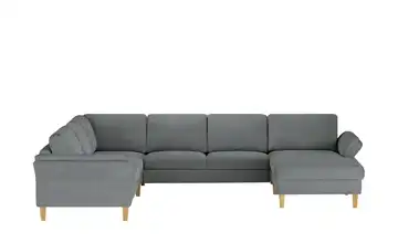 Max Schelling Wohnlandschaft Maximum Dunkelgrau Grundfunktion Massivholz links