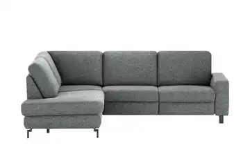 Max Schelling Ecksofa Maximum Plus Anthrazit links ohne Winkel Schwarz, matt