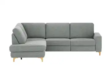 Max Schelling Ecksofa Maximum Plus Grau links ohne Winkel Eiche, geölt