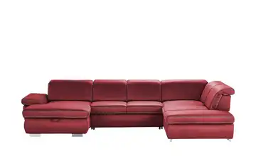 Lounge Collection Wohnlandschaft  mit verschiedenen Funktionen Amanda rechts Rot Erweiterte Funktion