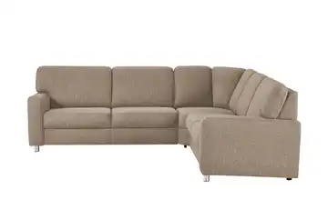 smart Ecksofa Valencia Moccabraun rechts ohne Armlehne A1