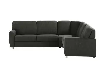 smart Ecksofa Valencia Schwarz Armlehne A4 rechts ohne