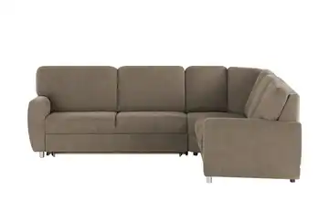 smart Ecksofa Valencia Schlamm Armlehne A4 rechts Erweiterte Funktion