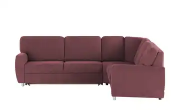 smart Ecksofa Valencia Bordeauxrot Armlehne A4 rechts Erweiterte Funktion