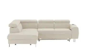 uno Ecksofa Los Angeles  Creme links Erweiterte Funktion