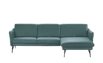 himolla Ecksofa Leder 1928 rechts Türkis