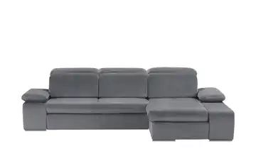 switch Ecksofa aus Mikrofaser Avilla Erweiterte Funktion Graphit Mikrofaser in Velours-Optik rechts