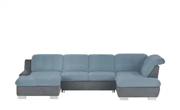 Lounge Collection Elementgruppe mit Kopfteilverstellung Davinci Ice (Blau) / Grau rechts Erweiterte Funktion
