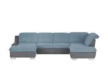 Lounge Collection Elementgruppe mit Kopfteilverstellung Davinci Ice (Blau) / Grau rechts Grundfunktion
