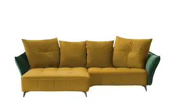 Ecksofa Crease Curry, Moosgrün links