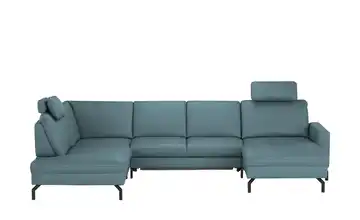 meinSofa Wohnlandschaft Grace Aquablau links