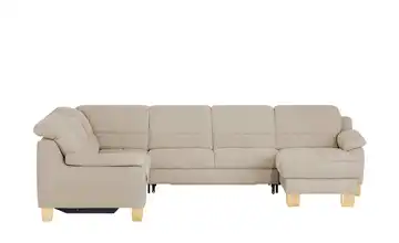 meinSofa Wohnlandschaft aus Mikrofaser Hanna Beige links Erweiterte Funktion