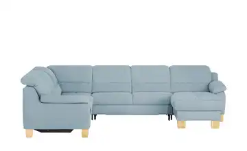 meinSofa Wohnlandschaft aus Mikrofaser Hanna Ice (Hellblau) links Erweiterte Funktion