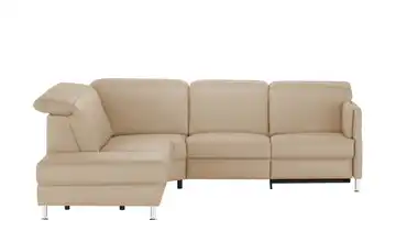 meinSofa Ecksofa Leon links Erweiterte Funktion Beige