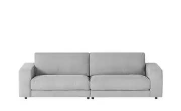 VIVA Sofa Cord Sila Grey (Grau) 64 cm 250 cm