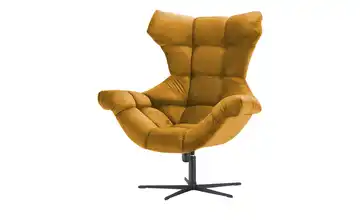 switch Sessel aus Samt Sensi Goldfarben